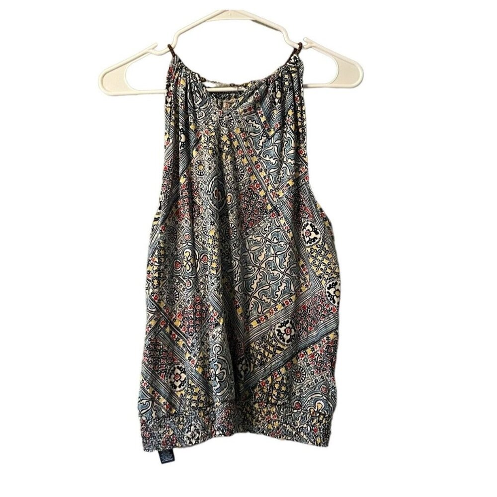 American Eagle Womens Straps Cropped Tank Top Size Small Preppy Beach Summer